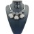 heart-shaped diamond pendant aluminum handmade necklace earrings occidental style exaggerating chainnecklace