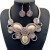  exaggerating resin aluminum handmade necklace flowers clavicle chainnecklace