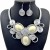  exaggerating resin aluminum handmade necklace flowers clavicle chainnecklace