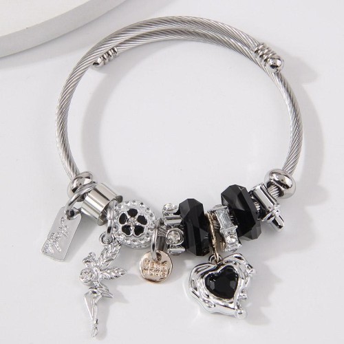 fashion concise all-Purpose angel love more elements pendant woman temperament bangle