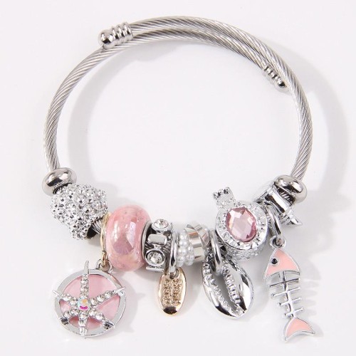 fashion concise all-Purpose starfish Shells more elements pendant temperament woman bangle