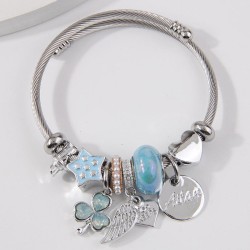 fashion concise all-Purpose flash diamond three clover more elements pendant w..