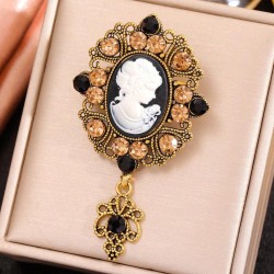fashion retro medium noble wind flash diamond temperament man woman personalit..