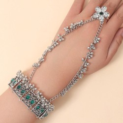 occidental style fashion concise retro accessories bracelet ring set