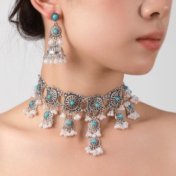 occidental style fashion retro hollow temperament exaggerating woman necklace ..