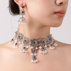 occidental style fashion retro hollow temperament exaggerating woman necklace ..