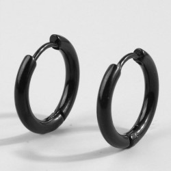 Korean style fashion stainless steel geometry Round personality circle