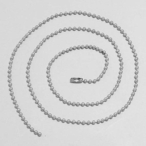 fashion conciseOL stainless steel0.2cm beads man necklace