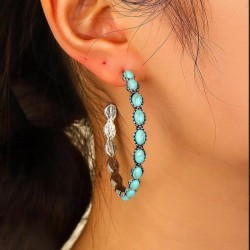 occidental style fashion concise turquoise accessories woman temperament woman..