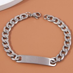 fashion concise stainless steel temperament man bracelet