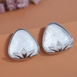 Korean style fashion concise Metal accessories geometry Modeling temperament w..