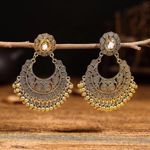 occidental style fashion  retro concise circle temperament exaggerating earring ear stud