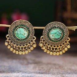 occidental style fashion concise Round accessories lady temperament ear stud e..