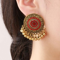 occidental style fashion concise Round accessories lady temperament ear stud e..