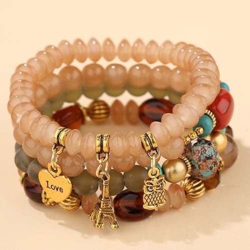 occidental style fashion all-Purpose Metal more pendant pendant  candy multilayer temperament lady bracelet