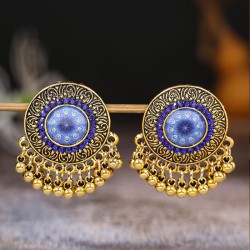 occidental style fashion concise Round accessories lady temperament ear stud e..