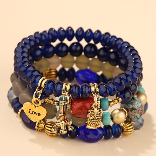 occidental style fashion all-Purpose Metal more pendant pendant  candy multilayer temperament lady bracelet