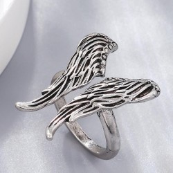 occidental style fashion retro wings temperament ring