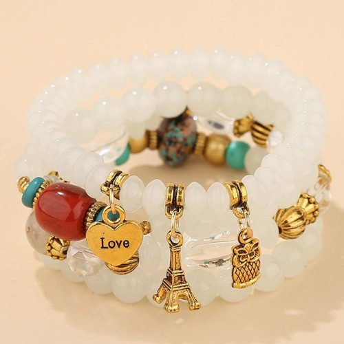 occidental style fashion all-Purpose Metal more pendant pendant  candy multilayer temperament lady bracelet