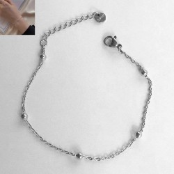 fashion concise stainless steel temperament man bracelet