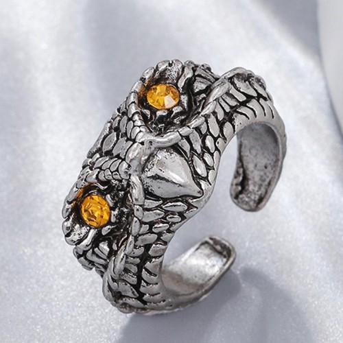 occidental style fashion retro owl temperament ring