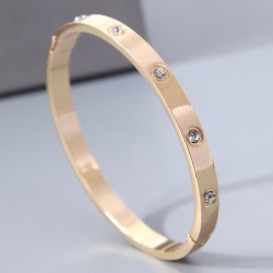 fashion concise flash diamond personality temperament lady bangle