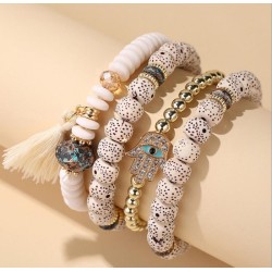 fashion concise all-Purpose eyes accessories bangle tassel all-Purpose multila..