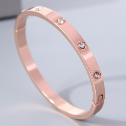 fashion concise flash diamond personality temperament lady bangle