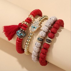 fashion concise all-Purpose eyes accessories bangle tassel all-Purpose multila..