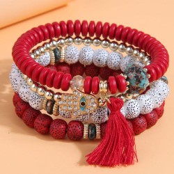 fashion all-Purpose multilayer eyes tassel temperament lady