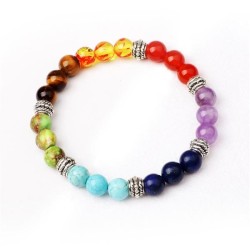 occidental style weave Colorful bracelet black frosting elasticity rope travel