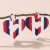 E temperament ethylic acid Acrylic earrings day blue Stripe earring Earring woman