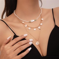occidental style Shells pendant beads beads necklace woman fashion personality..