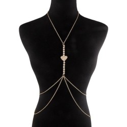 occidental style heart-shaped Rhinestone chain  fashion multilayer claw chain ..