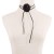  retro wind handmade flowers necklace  romantic rose cortex belt chain
