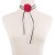  retro wind handmade flowers necklace  romantic rose cortex belt chain