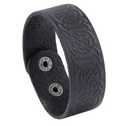  brief pattern retro Cowhide bracelet personality ethnic style bangle
