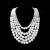  imitate Pearl woman style multilayer Pearl necklaceins occidental style exaggerating beads long style sweater chain