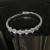 occidental style bride fully-jewelled zircon circle necklace earrings three set woman brilliant Rhinestone Collar