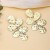 spring Alloy flowers earrings    creative brief Metal wind flowers Earring