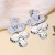 spring Alloy flowers earrings    creative brief Metal wind flowers Earring