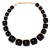 summer geometry Acrylic half Round necklace candy colors girl clavicle chain