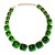 summer geometry Acrylic half Round necklace candy colors girl clavicle chain
