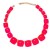 summer geometry Acrylic half Round necklace candy colors girl clavicle chain