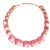 summer geometry Acrylic half Round necklace candy colors girl clavicle chain