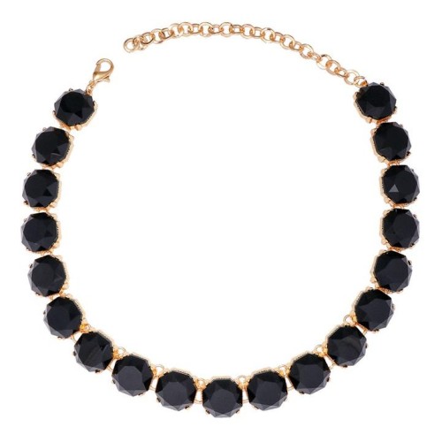 summer geometry surface Acrylic Round necklace candy colors girl clavicle chain