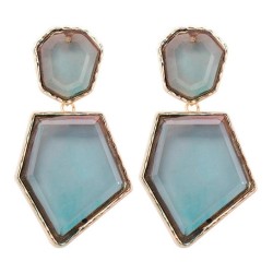 new geometry earring Acrylic personality wind trend woman temperament Street S..
