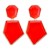 new geometry earring Acrylic personality wind trend woman temperament Street Snap