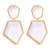 new geometry earring Acrylic personality wind trend woman temperament Street Snap