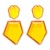new geometry earring Acrylic personality wind trend woman temperament Street Snap